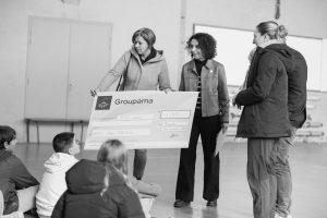 Remise de chèque Groupama